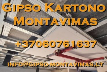 Gipso kartono montavimas – gipso-montavimas.lt