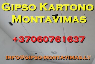 Gipso kartono montavimas – gipso-montavimas.lt