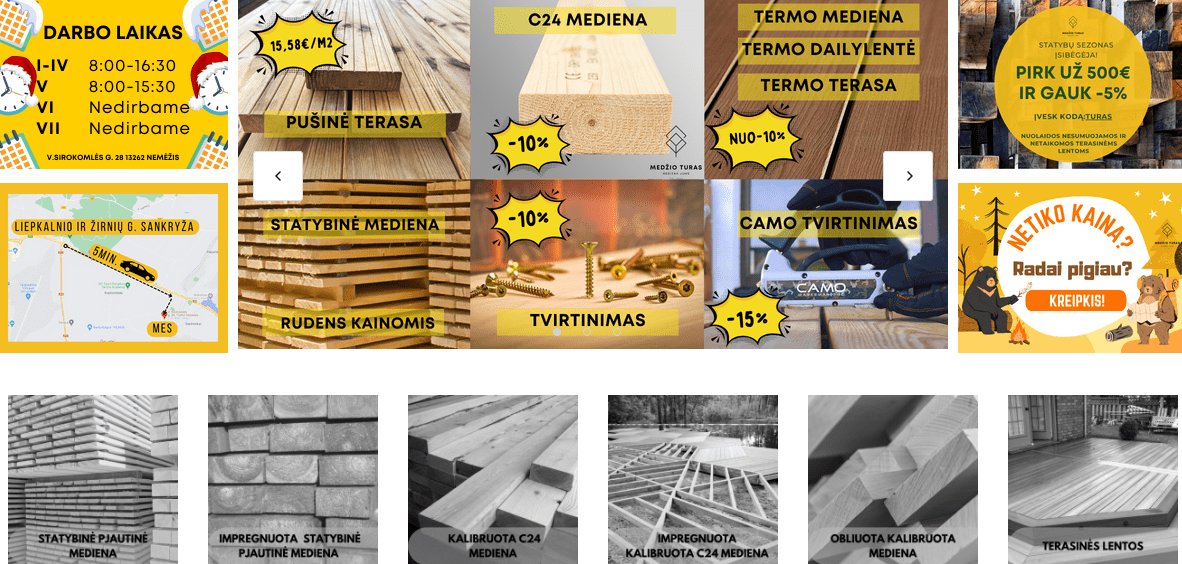 Medzioturas.lt – Medienos parduotuvė