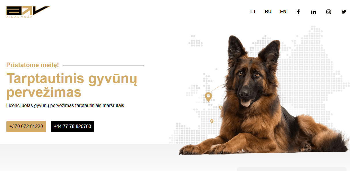 Licencijuotas gyvūnų pervežimas