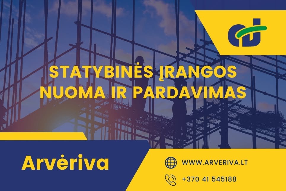 Prekyba ir nuoma itin aukštos kokybės statybine įranga