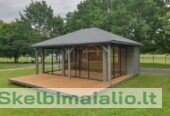 LAUKBALDIS – pavesinės, pirtys, lauko baldai, nameliai ir kita