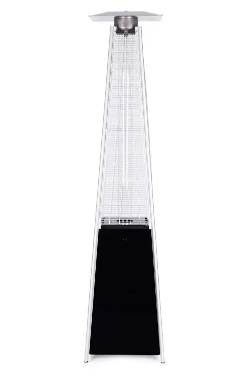 Dujinis terasos šildytuvas 13 kW su stikliniu vamzdžiu, 227 cm, juodas, NAUJAS