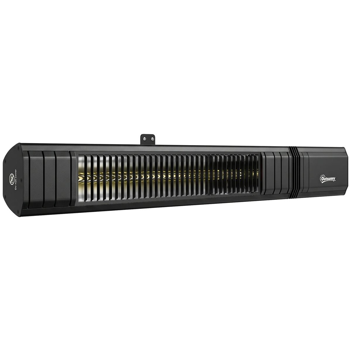Infraraudonųjų spindulių terasos šildytuvas 2000 W, IP65, pultelis ir programėlė, NAUJAS