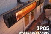 Infraraudonųjų spindulių terasos šildytuvas 2000 W, IP65, pultelis ir programėlė, NAUJAS